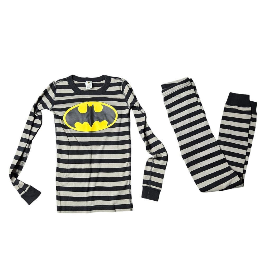 Hanna‎ Andersson Boy's Striped Batman Pajamas Size: 10